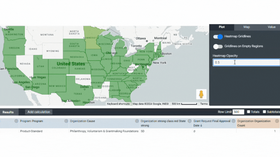 Update heatmap opacity in a google maps visualization.gif