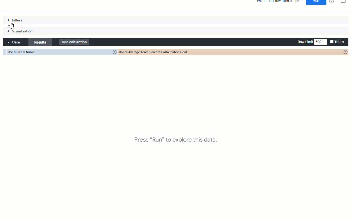 Add filters using donor team fields in the volunteer hours explore.gif