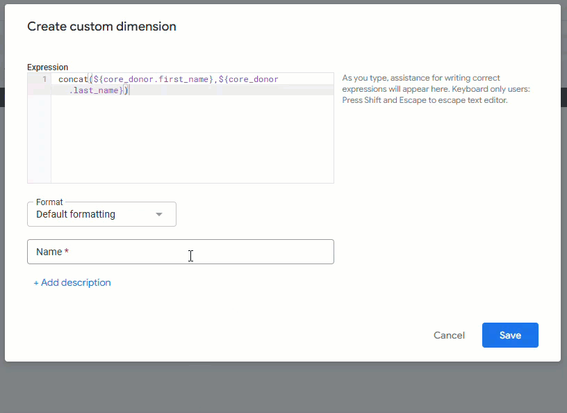 add field name and description_create a custom dimension using an expression.gif