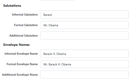 How to: Manage Salutations and Envelope Names