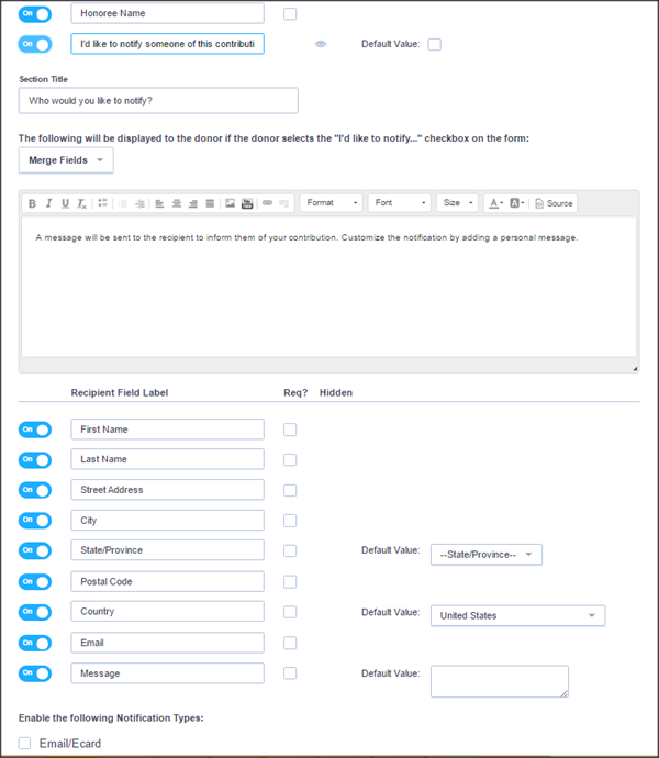 How to: Add Tribute Gifts or Gift Memberships to Online Forms
