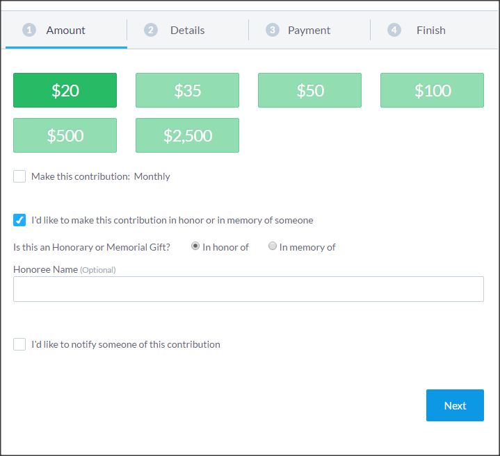 How to: Add Tribute Gifts or Gift Memberships to Online Forms
