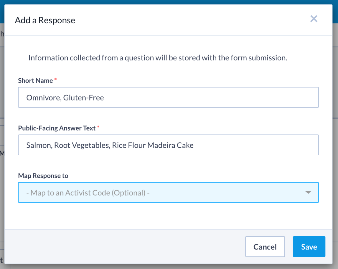 How to: Use Questions on Online Actions Forms