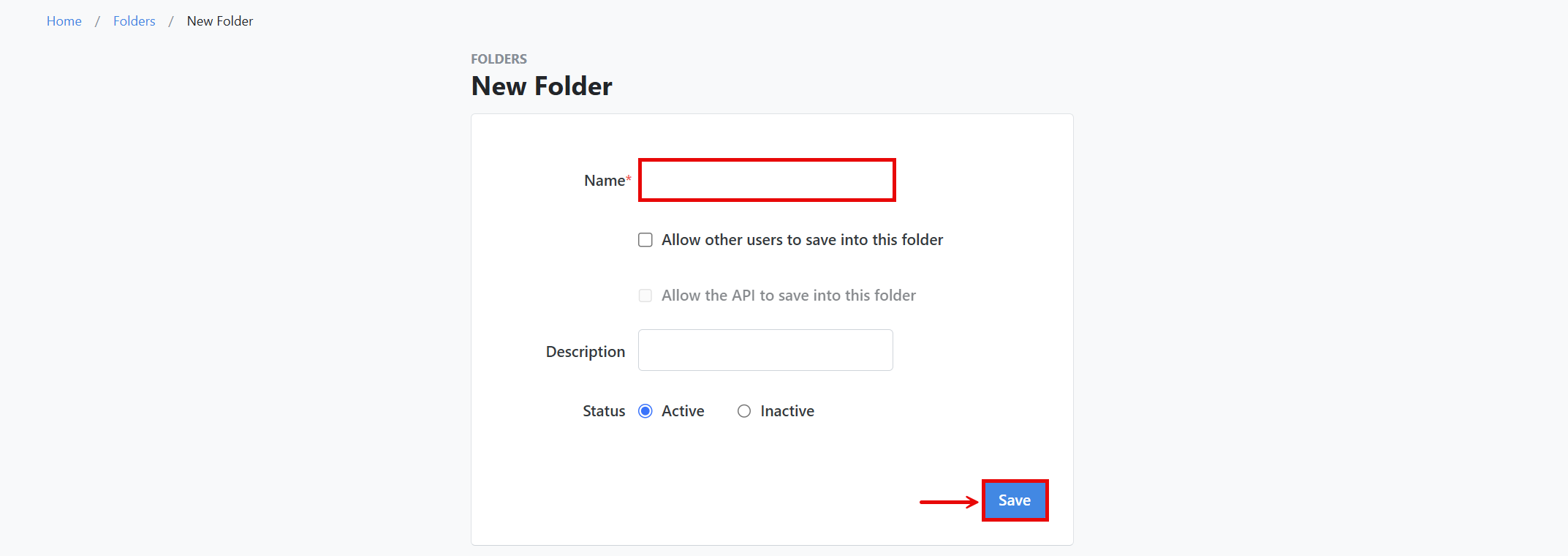 How do I add a folder?