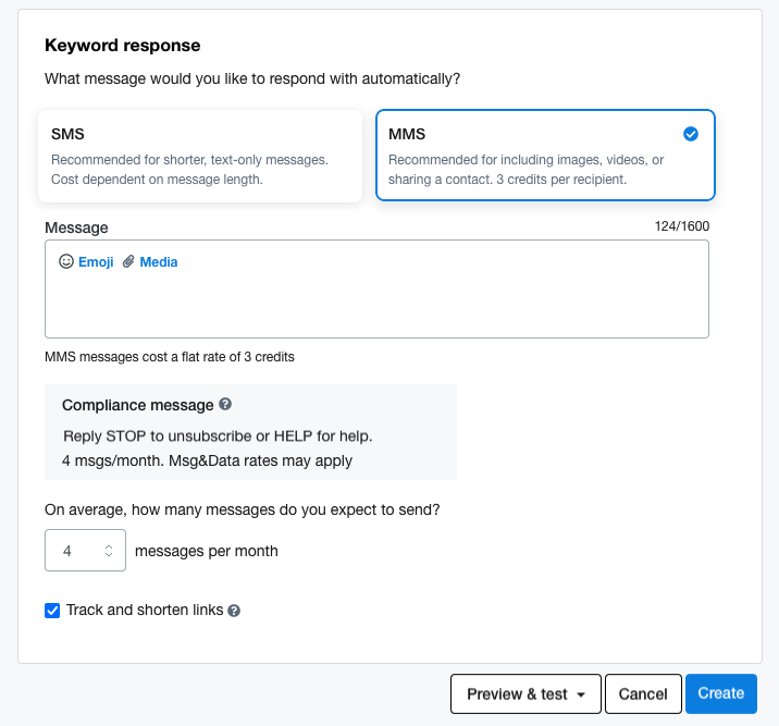 How to: Create and use keywords for Mobile Messaging