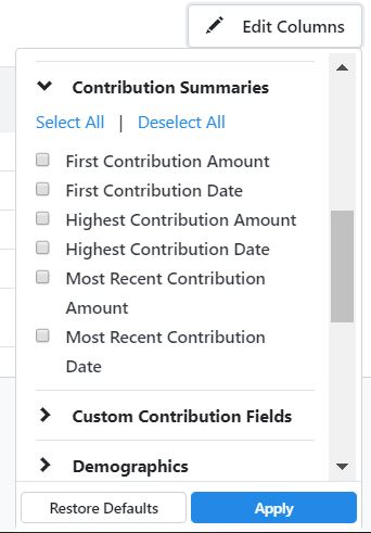 Best Practices: Using Contribution Aggregates