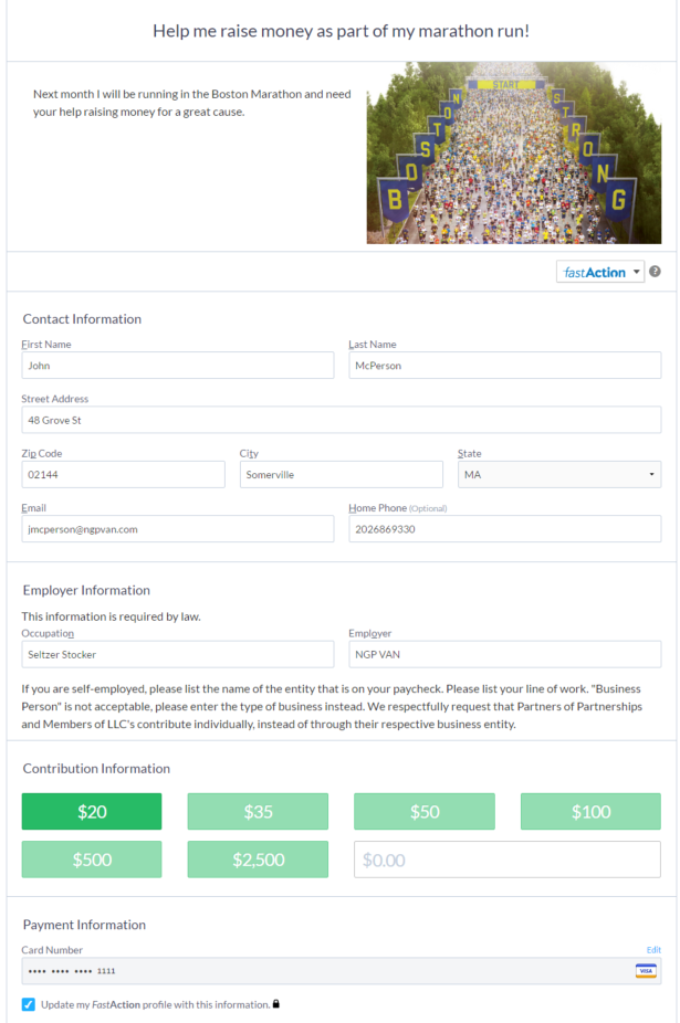 How to: Create Peer-to-Peer Fundraising forms