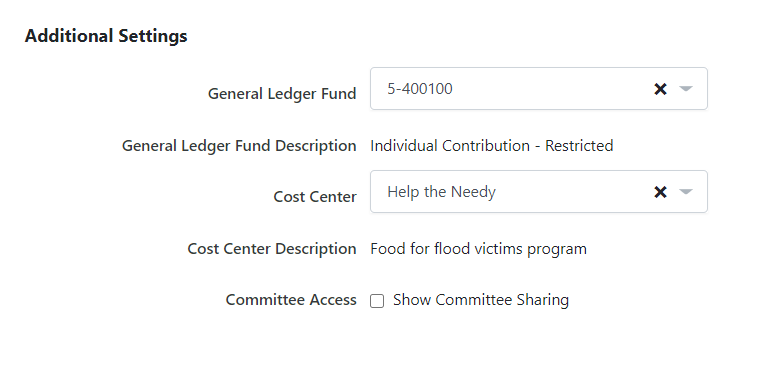 How to: Use General Ledger Funds and Cost Centers