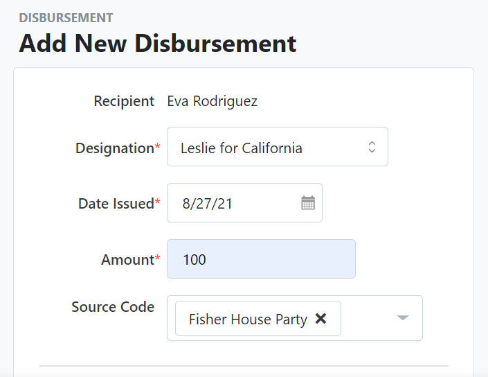 How to: Add and manage disbursements
