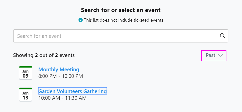 How to: Use Event Attendee Check-In for non-ticketed events