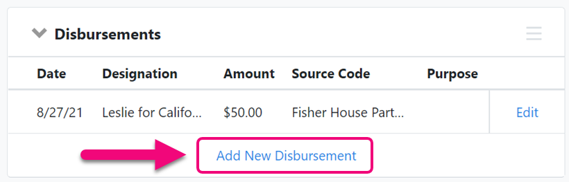 How to: Add and manage disbursements