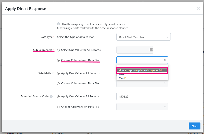 How to: Perform a Direct Response Plan mail matchback