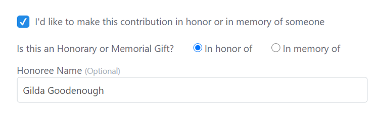 How to: Add and track Tribute Gifts
