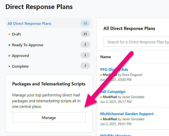 How to: Create and track Direct Mail Acquisition Plans