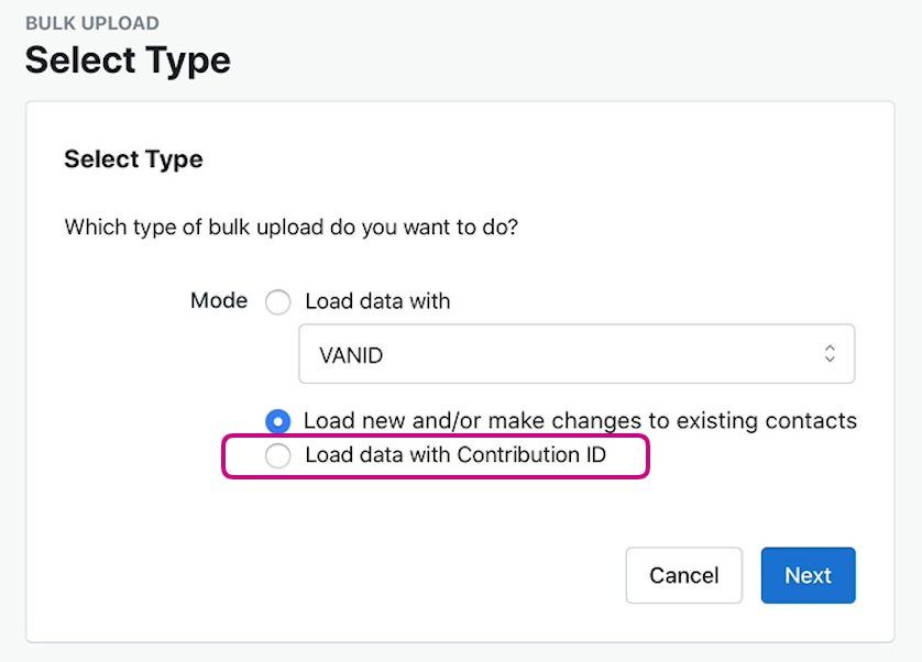 How to: Bulk edit contributions