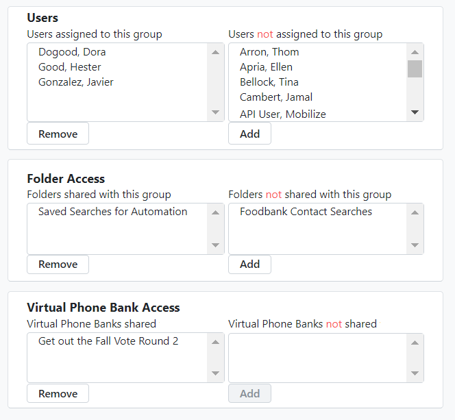 How do I create User Groups for shared access?