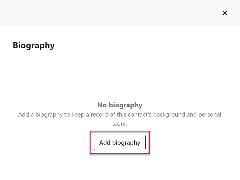 How to: Add images and biographies on contact records
