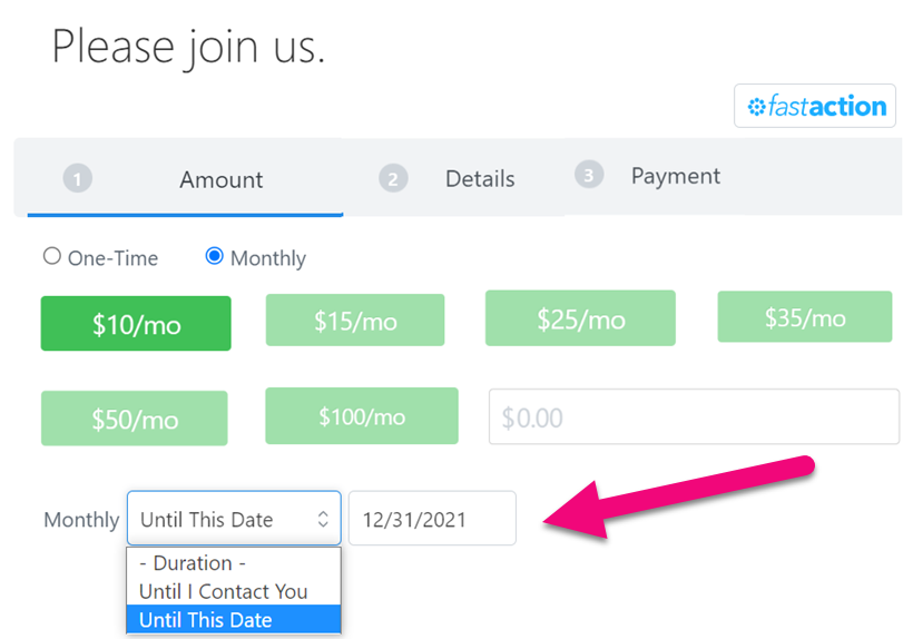 How to: Change or end a recurring commitment