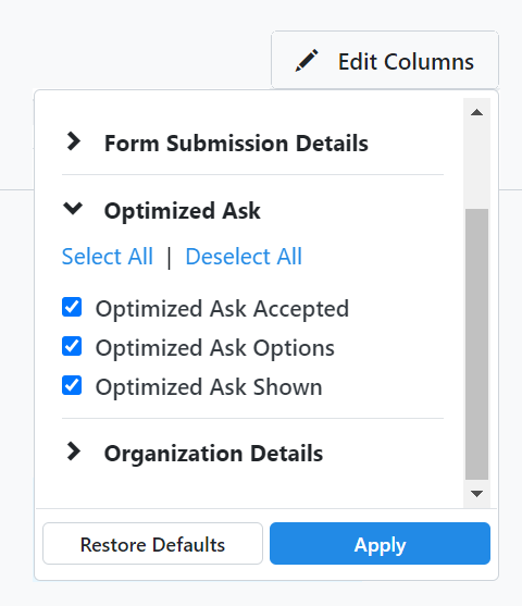 How to: Use Optimized Ask Amounts in Targeted Email