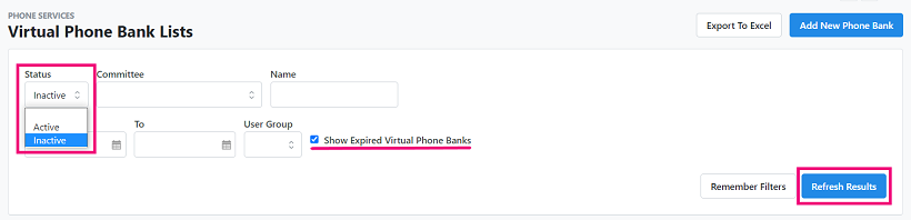 How to: Use and manage Virtual Phone Bank