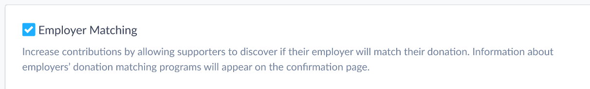 How To: Add Employer Matching to Contribution Forms
